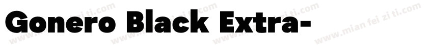 Gonero Black Extra字体转换